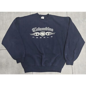 Vintage 90s Columbine High School Sweatshirt M Rebels CHS